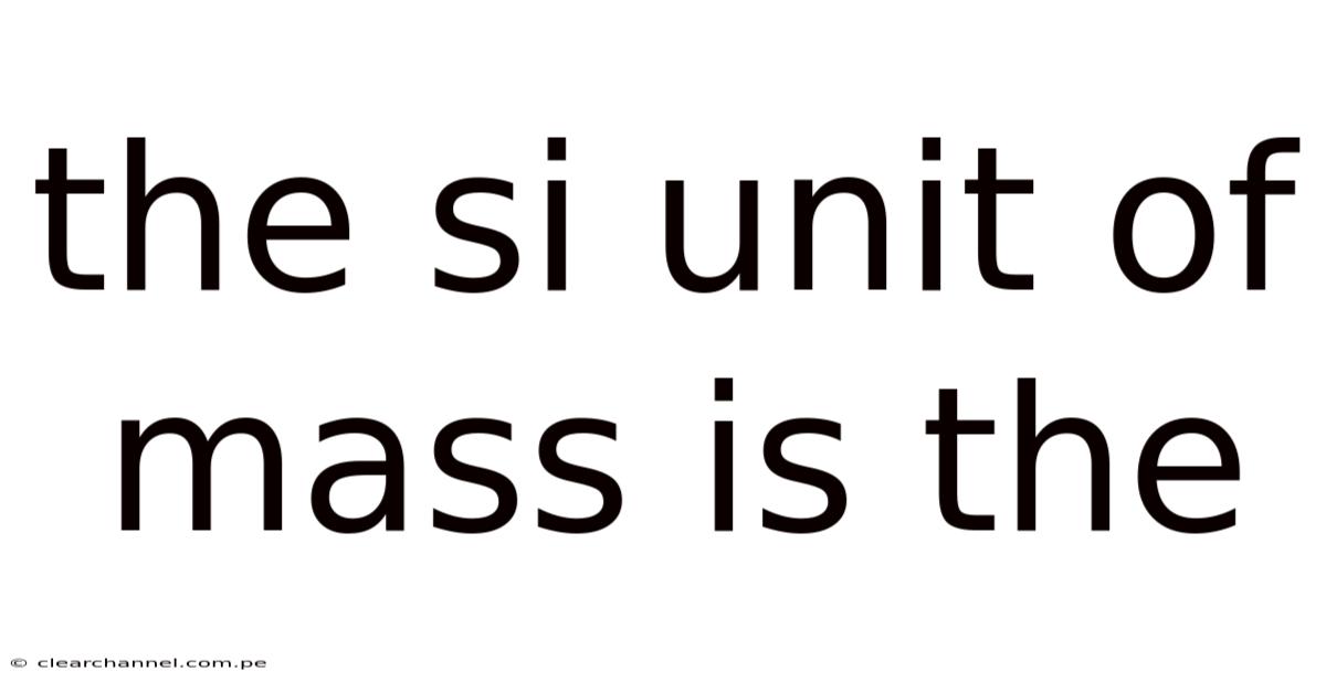 The Si Unit Of Mass Is The
