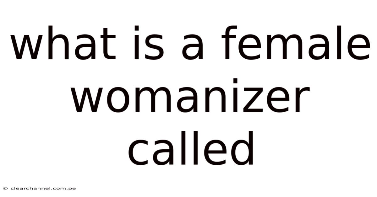 What Is A Female Womanizer Called