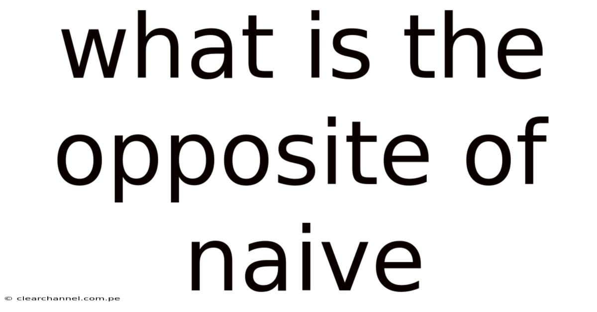 What Is The Opposite Of Naive