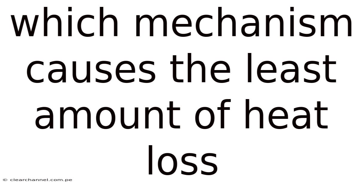 Which Mechanism Causes The Least Amount Of Heat Loss